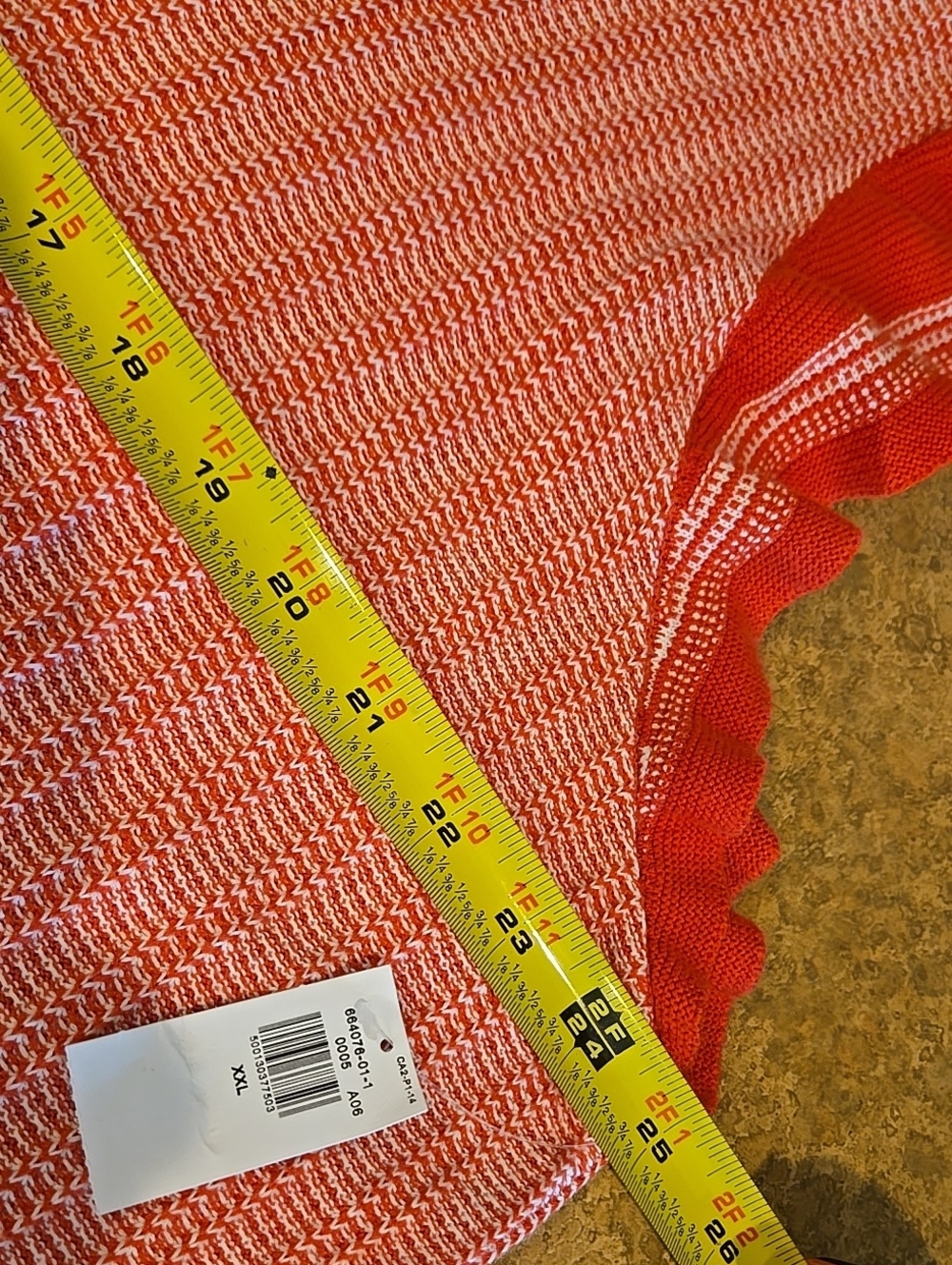 Old Navy Xxl Flutter-Sleeve Sweater Tank Vest Coral Brand New - Picture 13 of 16